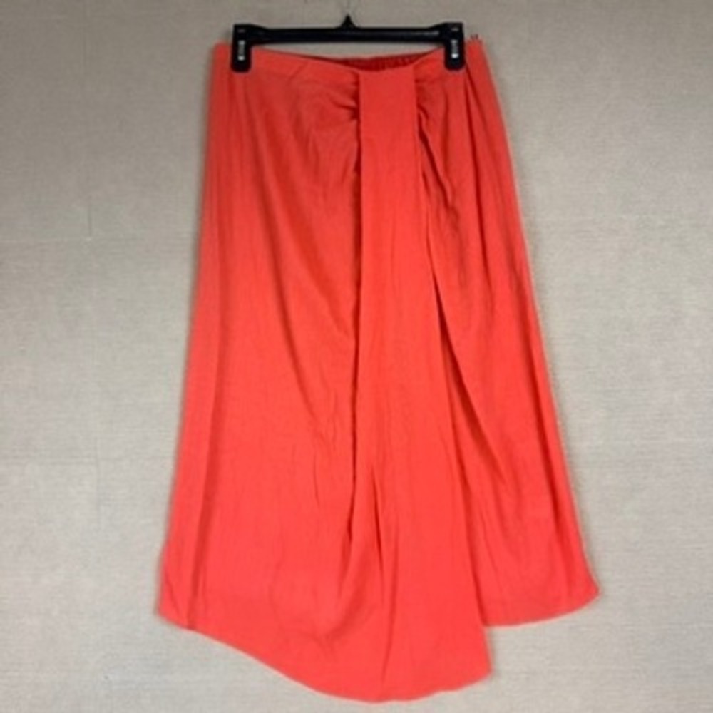 Bailey 44 Nessa Coral Draped Wrap Midi Skirt Small NWT
